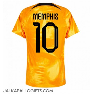Alankomaat Memphis Depay #10 Kotipaita MM-kisat 2022 Lyhythihainen